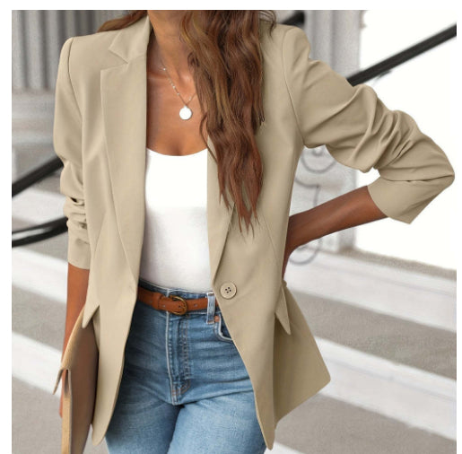 Ins Lapel Button Jacket Fashion Commuter 