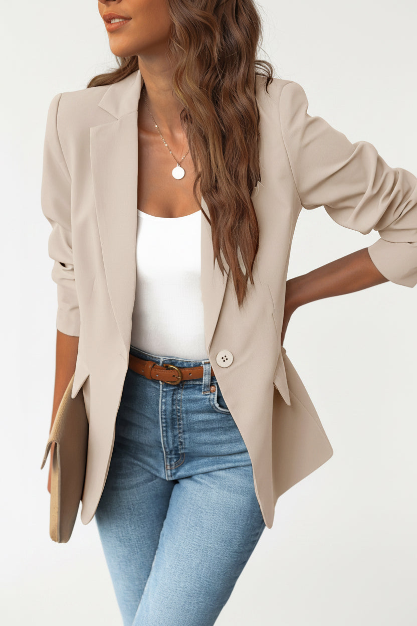 Ins Lapel Button Jacket Fashion Commuter 