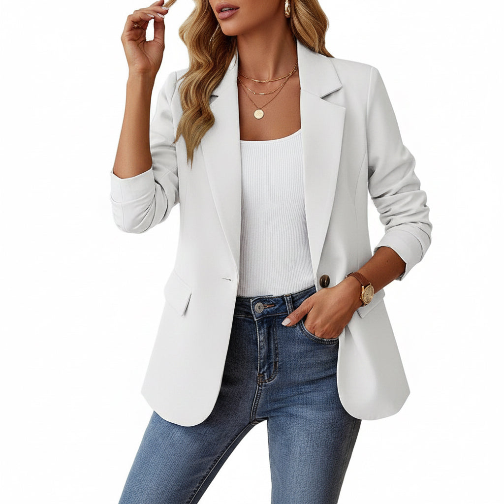 Ins Lapel Button Jacket Fashion Commuter 